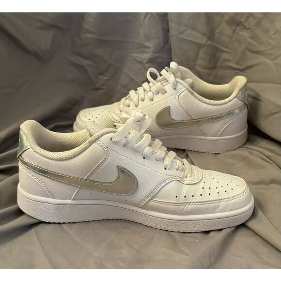 Women's Nike Court Vision Lo 7.5 White CW5596 100 - Picture 5 of 8